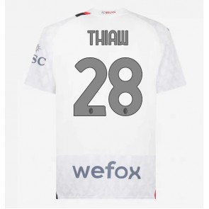 AC Milan Malick Thiaw #28 Gostujuci Dres 2023-24 Kratak Rukavima